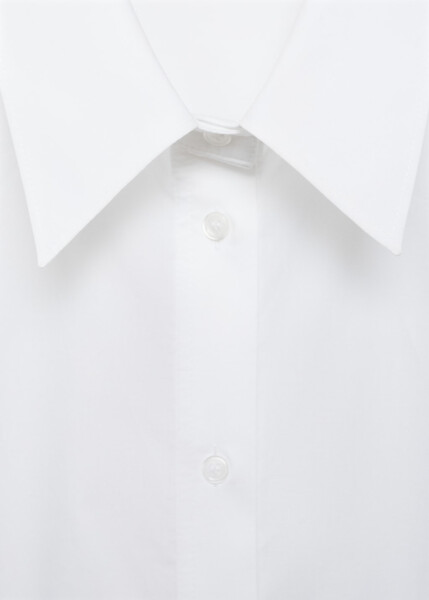 Long-sleeved, detailed white shirt - 7