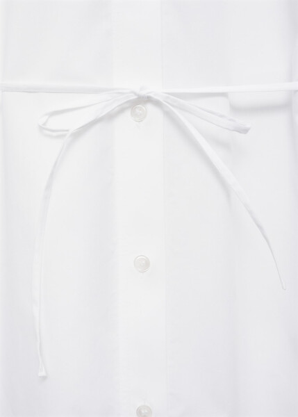 Long-sleeved, detailed white shirt - 8