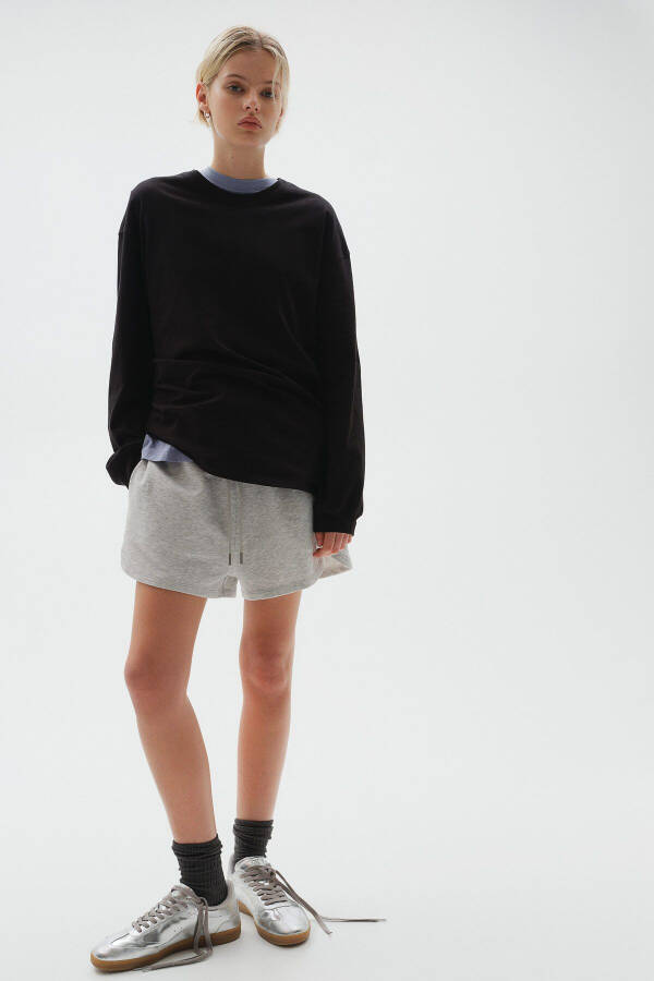 Long-sleeved jersey top - 1