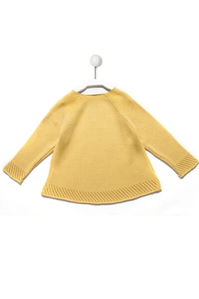 Long-sleeved knitted top for girls - Modazone