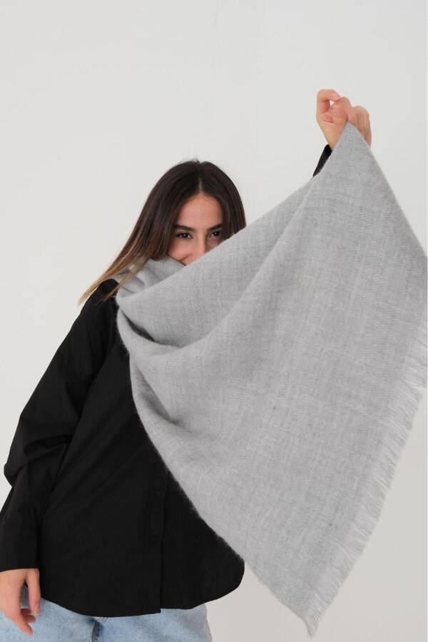 Long Soft Textured Shawl Shawl2003-a6 - 1