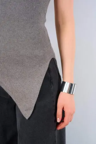 Long Tank Top - Medium Grey - 4