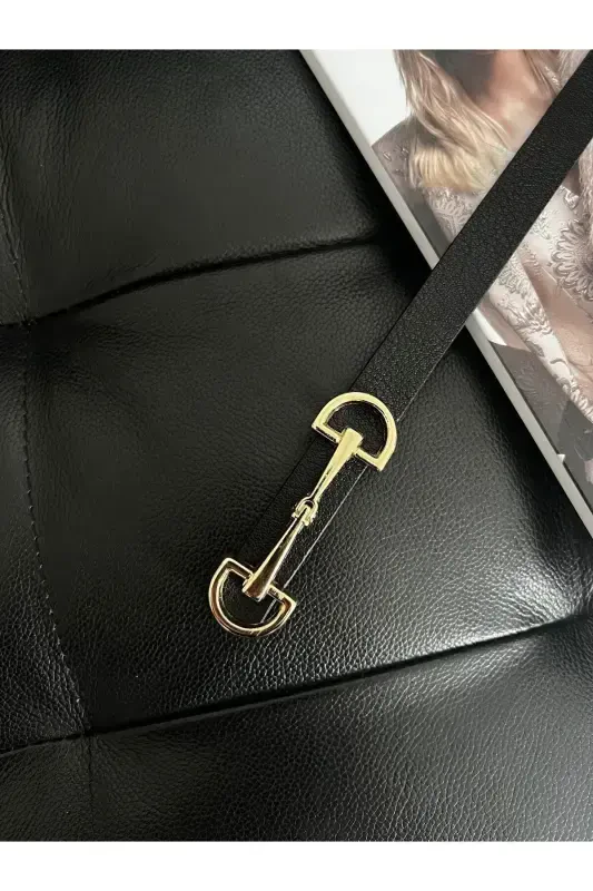 Long Thin Women's Belt with Gold Buckle, Jacket Belt, Shirt Belt, Dress Belt - 4