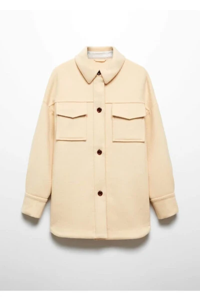 Long Wool Shirt Jacket - 3