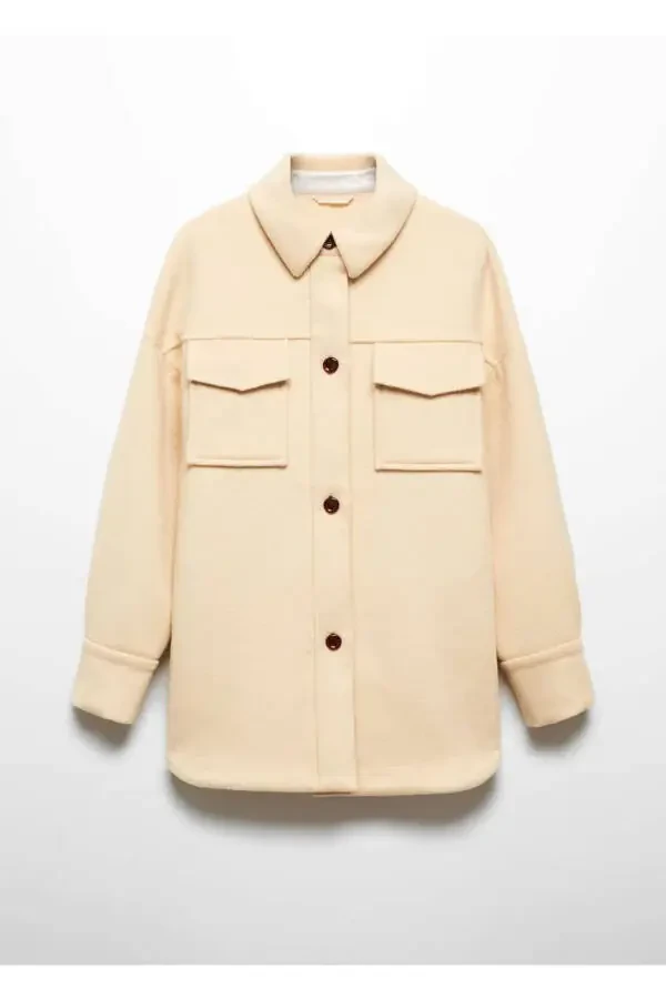 Long Wool Shirt Jacket - 3