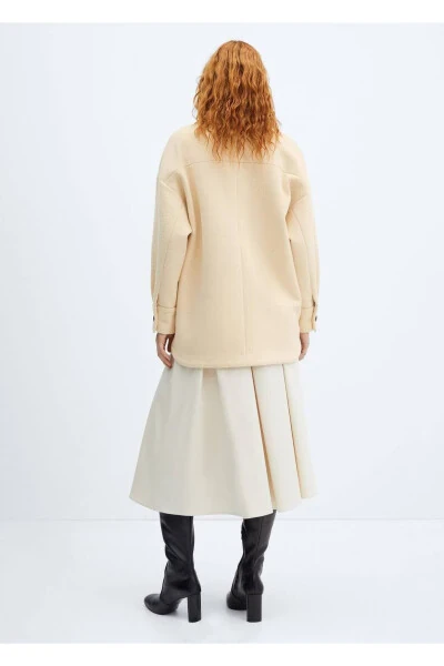 Long Wool Shirt Jacket - 4