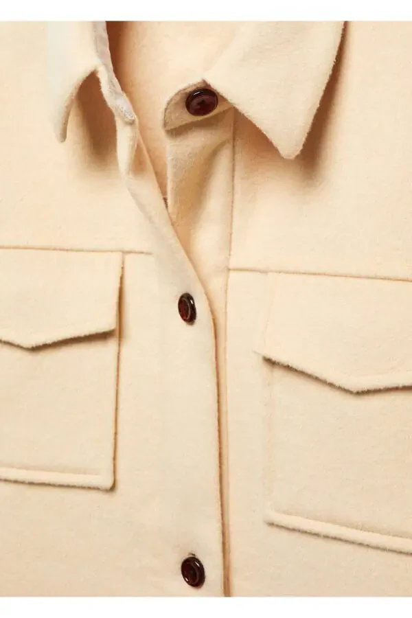 Long Wool Shirt Jacket - 5