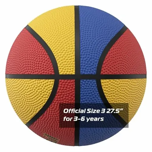 Longsail Full Size Basketball Rubber- Leather,Indoor-Outdoor-Pool,with Pump(Deflated) - 2