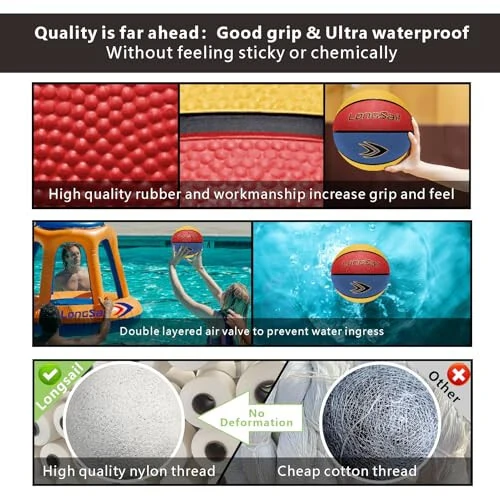 Longsail Kids Youth Adults Size 3/4/5/7 Basketball, 22.5