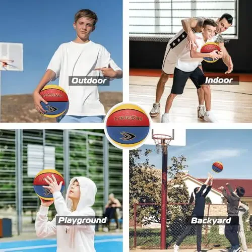 Longsail Kids Youth Adults Size 3/4/5/7 Basketball, 22.5