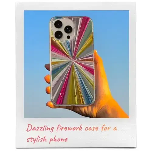 LONLI Hue Case for iPhone 15 Pro Max - [360° Shock-Absorbent Bumper] - [Cute and Unique Phone Cover for Girls and Women] - Cosmic Portal - 7