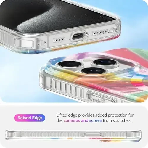 LONLI Hue - for iPhone 15 Pro Case [Compatible with Magsafe] - Cosmic Portal Phone Case - [360° Shock-Absorbent Bumper] - Cute, Unique and Aesthetic Phone Cover for Girls and Women - 5