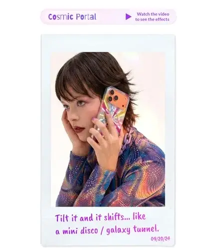 LONLI Hue for iPhone 17 Case - Magic Cosmic Portal Shockproof Magnetic Phone Cover - [Compatible with Magsafe] - Cute, Unique and Aesthetic - 3