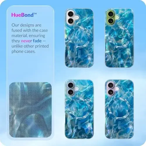 LONLI Hue for iPhone 17 Case - Ocean Waves Shockproof Magnetic Phone Cover - [Compatible with Magsafe] - Cute, Unique and Aesthetic - 6