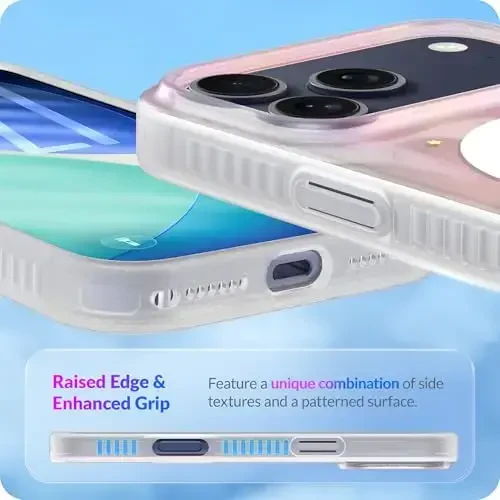LONLI Hue for iPhone 17 Pro Case - Yorqin xayoliy tun zarbalarga chidamli magnitli chiroyli telefon qopqog'i - [Magsafe bilan mos] - Ayollar va qizlar uchun chiroyli, noyob va estetik - 5