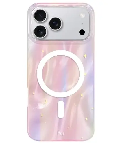 LONLI Hue for iPhone 17 Pro Case - Yorqin xayoliy tun zarbalarga chidamli magnitli chiroyli telefon qopqog'i - [Magsafe bilan mos] - Ayollar va qizlar uchun chiroyli, noyob va estetik 