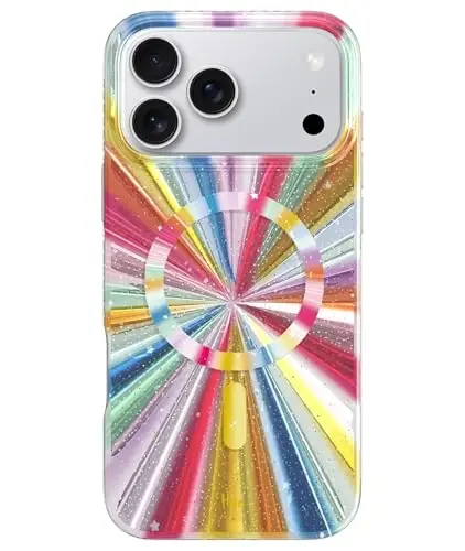 LONLI Hue for iPhone 17 Pro Max Case - Magic Cosmic Portal Shockproof Magnetic Phone Cover - [Compatible with Magsafe] - Cute, Unique and Aesthetic 