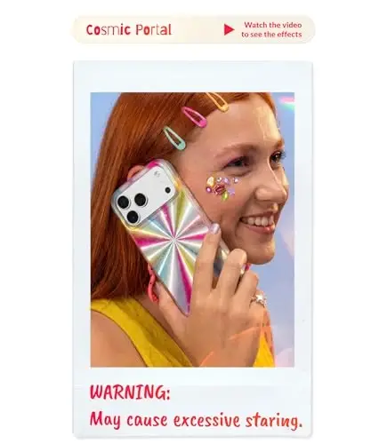 LONLI Hue for iPhone 17 Pro Max Case - Magic Cosmic Portal Shockproof Magnetic Phone Cover - [Compatible with Magsafe] - Cute, Unique and Aesthetic - 4
