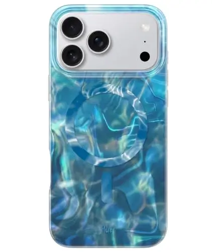 LONLI Hue for iPhone 18 Pro & 17 Pro Case, Blue Ocean Flow Color-Shift | Compatible with MagSafe, Strong Magnets, Shockproof Bumper, Cute Unique Aesthetic for Girls and Women - 1