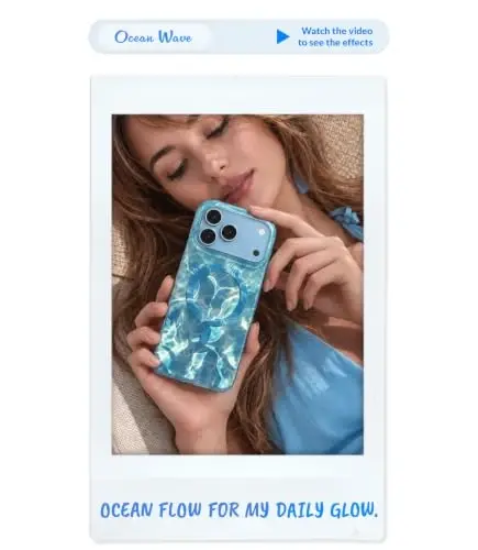 LONLI Hue for iPhone 18 Pro & 17 Pro Case, Blue Ocean Flow Color-Shift | Compatible with MagSafe, Strong Magnets, Shockproof Bumper, Cute Unique Aesthetic for Girls and Women - LONLI (1)