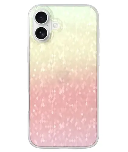 LONLI Hue - iPhone 16 Plus uchun Prismatic Rainbow Diamond Facet Sparkling telefon qutisi - [Sparkle Glow Finish, Luxe Glitter Protection] - [360° zarbani yutuvchi bamper] - iPhone 16 Plus uchun - 1