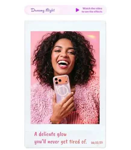 LONLI Hue - Magnetic Case for iPhone 16 - [Compatible with Magsafe] - [360° Shock-Absorbent Bumper] - [Cute and Unique Phone Cover for Girls and Women] - Dreamy Night - 2