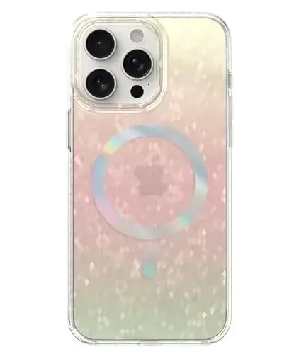 LONLI Hue - Prismatic Rainbow Diamond Facet Sparkling Magnetic Phone Case for iPhone 15 Pro Max - [Compatible with Magsafe] - [Sparkle Glow Finish, Luxe Glitter Protection] - for iPhone 15 Pro Max - 1