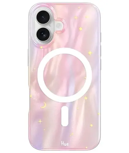 LONLI iPhone 17 Kılıfı - Işıltılı Rüya Gecesi Darbeye Dayanıklı Manyetik Sevimli Telefon Kılıfı - [Magsafe Uyumlu] - Kadınlar ve Kızlar için Sevimli, Benzersiz ve Estetik 