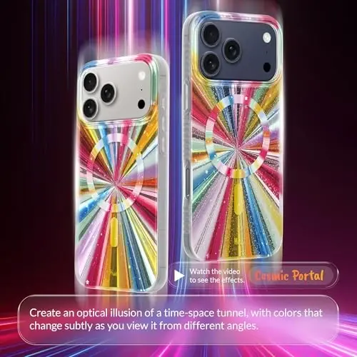 LONLI iPhone 17 Pro Max Kılıfı için - Sihirli Kozmik Portal Darbeye Dayanıklı Manyetik Telefon Kılıfı - [Magsafe ile Uyumlu] - Sevimli, Benzersiz ve Estetik - LONLI (1)