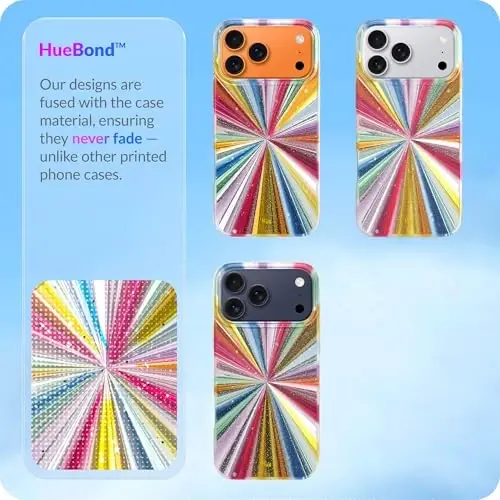 LONLI Hue for iPhone 17 Pro Max Case - Magic Cosmic Portal Shockproof Phone Cover - [Shock-Absorbent Bumper] - Cute, Unique and Eye-Catchy - 1