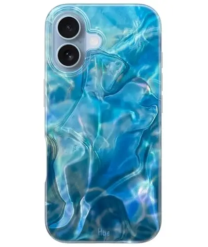 LONLI iPhone 17 uchun g'ilofi - Okean to'lqinlari zarbga chidamli telefon qopqog'i - [Zarbni yutuvchi bamper] - Chiroyli, noyob va estetik - 1