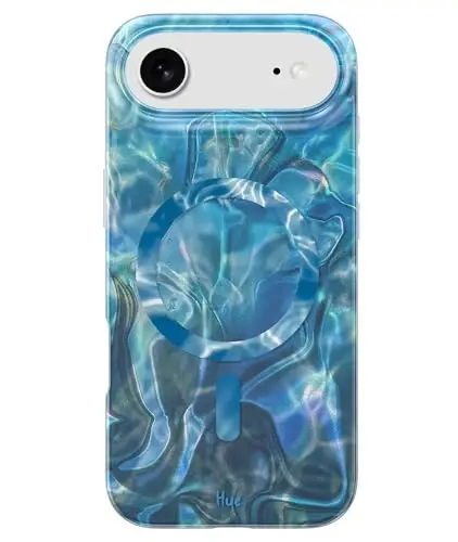 LONLI iPhone Air uchun g'ilof - Oltin gul naqshli zarbaga chidamli magnit telefon qopqog'i - [Magsafe bilan mos keladi] - Elegant, betakror va estetik 