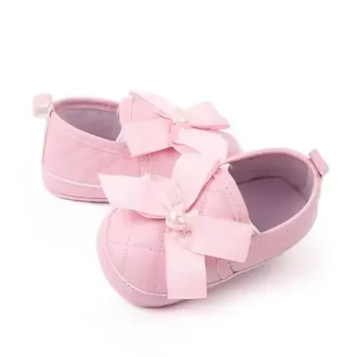 LONSOEN Baby Toddler Boys Girls Loafers Newborn Leather Moccasins Infant First Walking Dress Shoes - 5