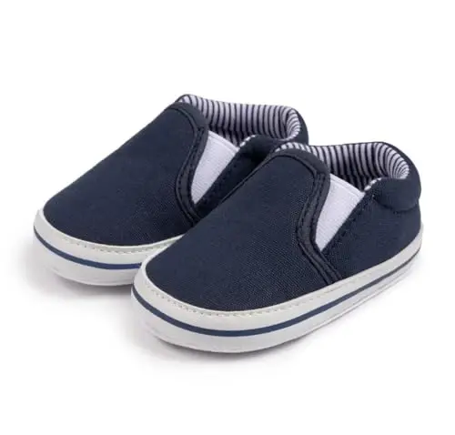 LONSOEN Baby Toddler Boys Girls Loafers Newborn Leather Moccasins Infant First Walking Dress Shoes - 2