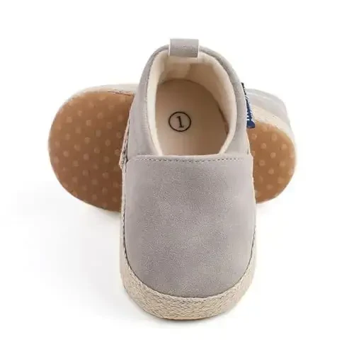 LONSOEN Baby Toddler Boys Girls Loafers Newborn Leather Moccasins Infant First Walking Dress Shoes - 4