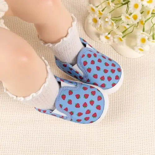 LONSOEN Baby Toddler Boys Girls Loafers Newborn Leather Moccasins Infant First Walking Dress Shoes - 5