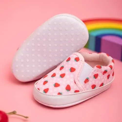 LONSOEN Baby Toddler Boys Girls Loafers Newborn Leather Moccasins Infant First Walking Dress Shoes - 5