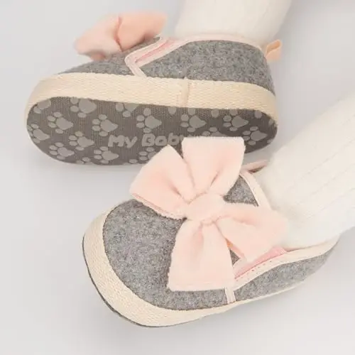 LONSOEN Baby Toddler Boys Girls Loafers Newborn Leather Moccasins Infant First Walking Dress Shoes - 5