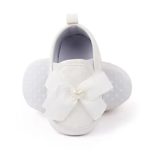 LONSOEN Baby Toddler Boys Girls Loafers Newborn Leather Moccasins Infant First Walking Dress Shoes - 4