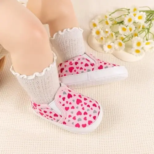 LONSOEN Baby Toddler Boys Girls Loafers Newborn Leather Moccasins Infant First Walking Dress Shoes - 6