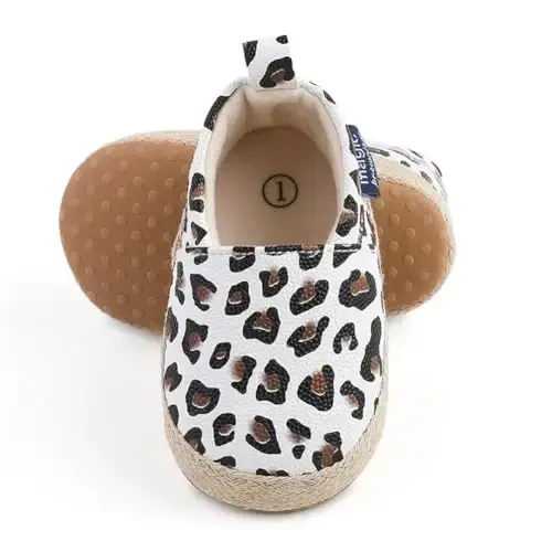 LONSOEN Baby Toddler Boys Girls Loafers Newborn Leather Moccasins Infant First Walking Dress Shoes - 4