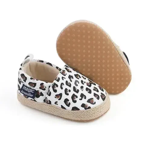 LONSOEN Baby Toddler Boys Girls Loafers Newborn Leather Moccasins Infant First Walking Dress Shoes - 5