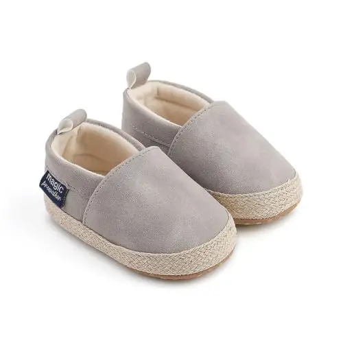 LONSOEN Baby Toddler Boys Girls Loafers Newborn Leather Moccasins Infant First Walking Dress Shoes - LONSOEN (1)