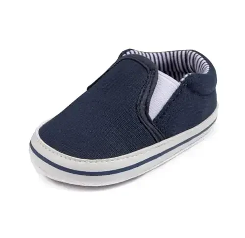 LONSOEN Baby Toddler Boys Girls Loafers Newborn Leather Moccasins Infant First Walking Dress Shoes - LONSOEN