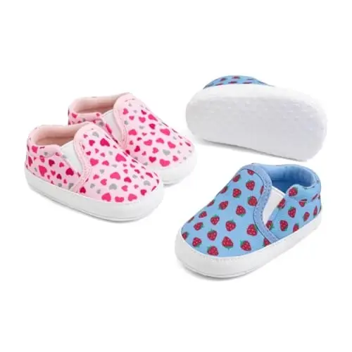 LONSOEN Baby Toddler Boys Girls Loafers Newborn Leather Moccasins Infant First Walking Dress Shoes - 7