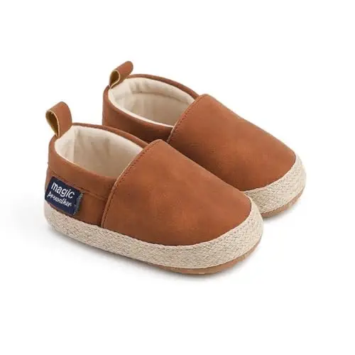 LONSOEN Baby Toddler Boys Girls Loafers Newborn Leather Moccasins Infant First Walking Dress Shoes - LONSOEN (1)