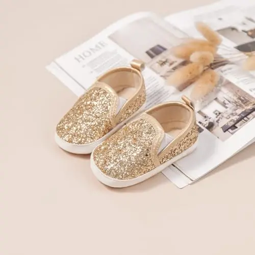 LONSOEN Baby Toddler Boys Girls Loafers Newborn Leather Moccasins Infant First Walking Dress Shoes - 3