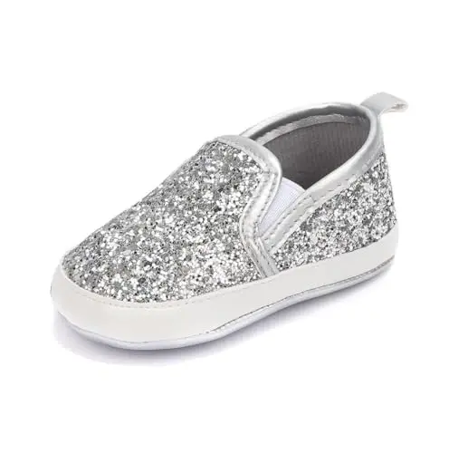 LONSOEN Baby Toddler Boys Girls Loafers Newborn Leather Moccasins Infant First Walking Dress Shoes - 1