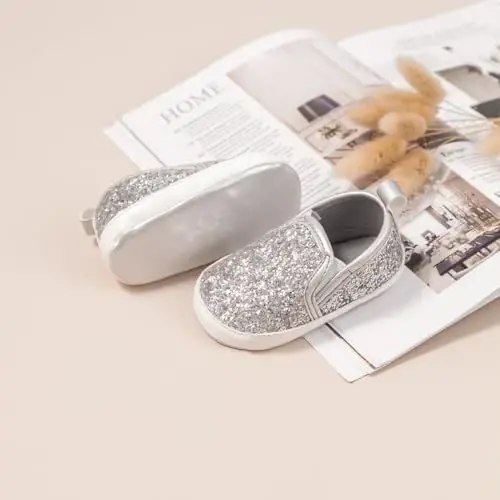 LONSOEN Baby Toddler Boys Girls Loafers Newborn Leather Moccasins Infant First Walking Dress Shoes - 4