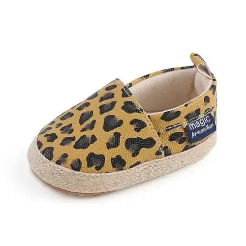 LONSOEN Baby Toddler Boys Girls Loafers Newborn Leather Moccasins Infant First Walking Dress Shoes - LONSOEN